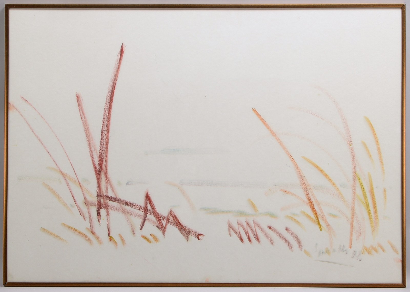 Sprotte, Siegward, 'Dünengras', Kreidepastell, unten re. sign./dat. (19)'92'