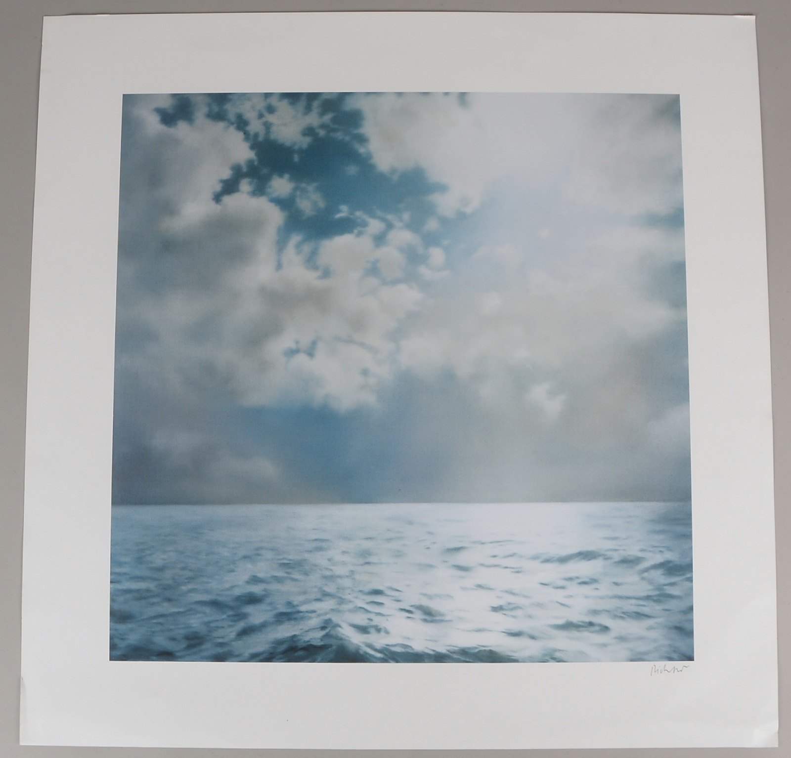 Richter, Gerhard, 'Gegenlicht', Farboffset auf Papier, handsign.; Blattmaße 70 x 70 cm
