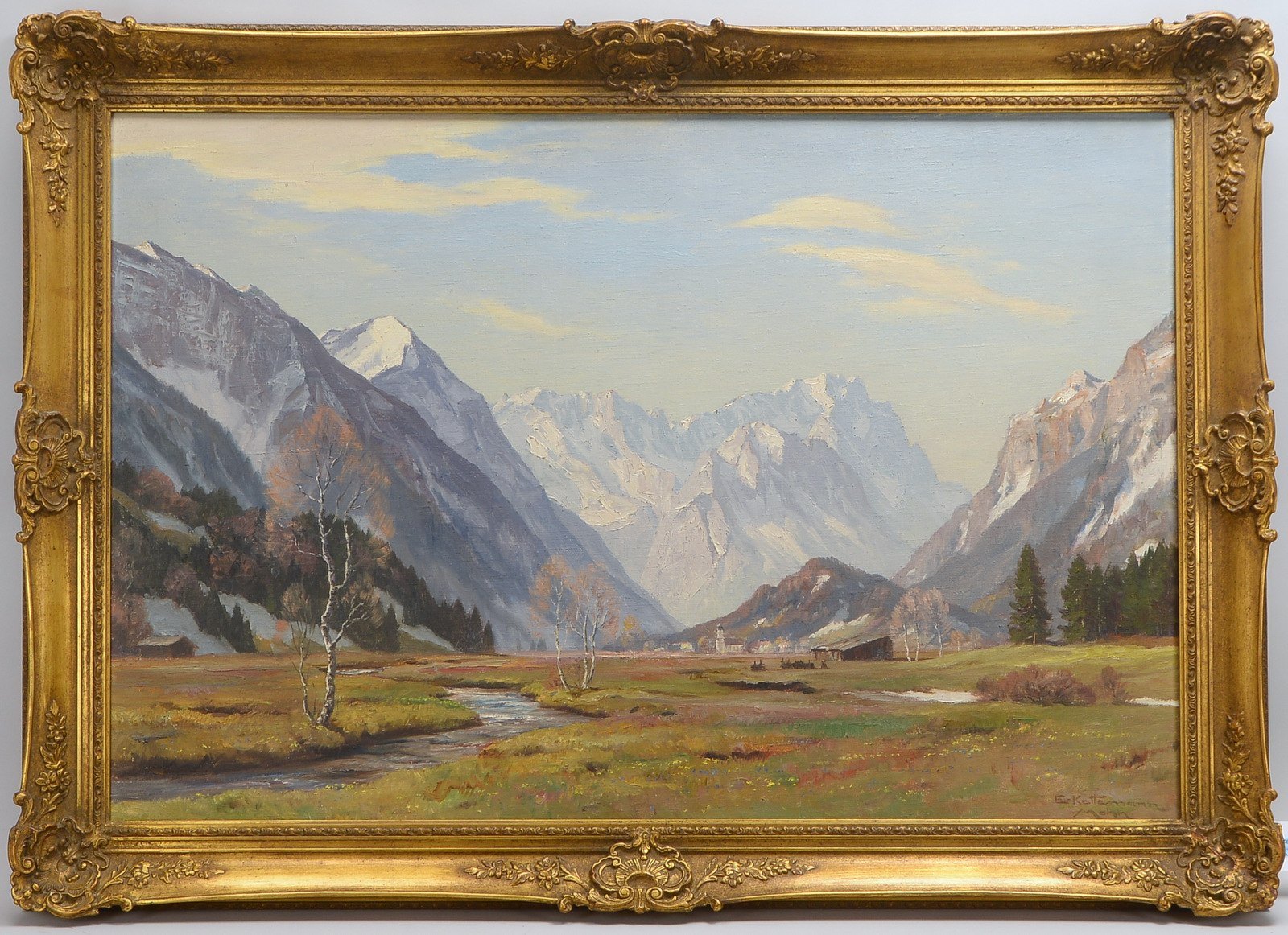 Kettemann, Erwin, 'Vorfrühling im Murnauer Moor...', Öl/Lw, sign./ortsbez. 'Mün.'