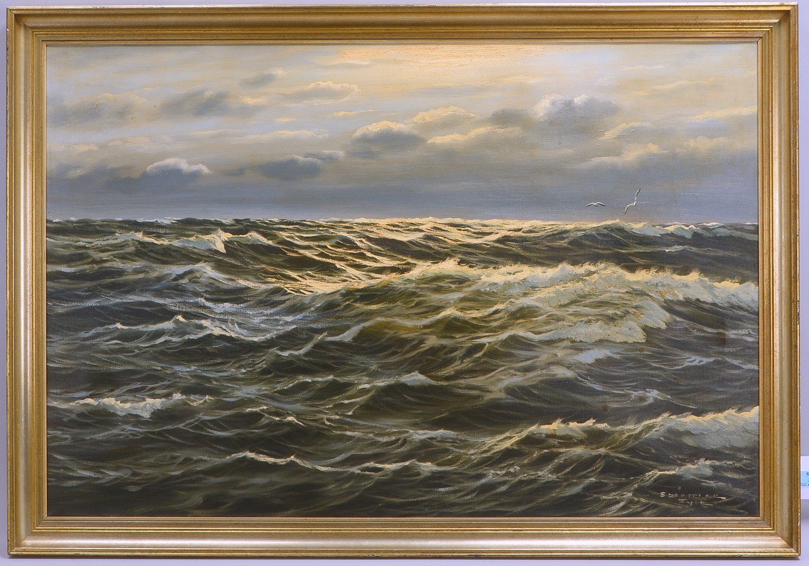 Störmer, Curt, 'Meeresbrandung auf Sylt', Öl/Lw, unten re. sign./ortsbez.