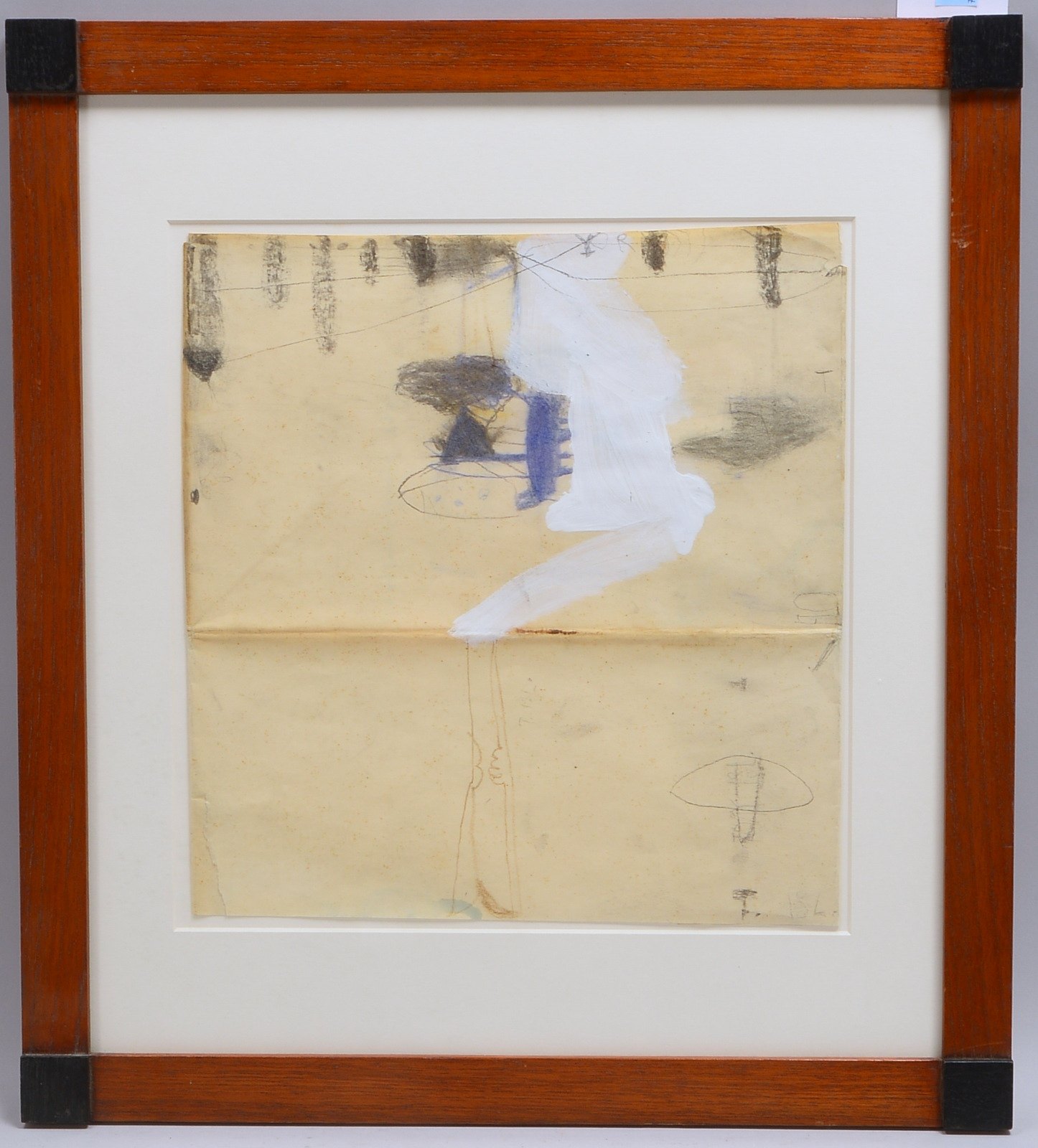 Hooghiemstra, Tjibbe, 'Ohne Titel', Mischtechnik auf Papier, sign./hinter Glas