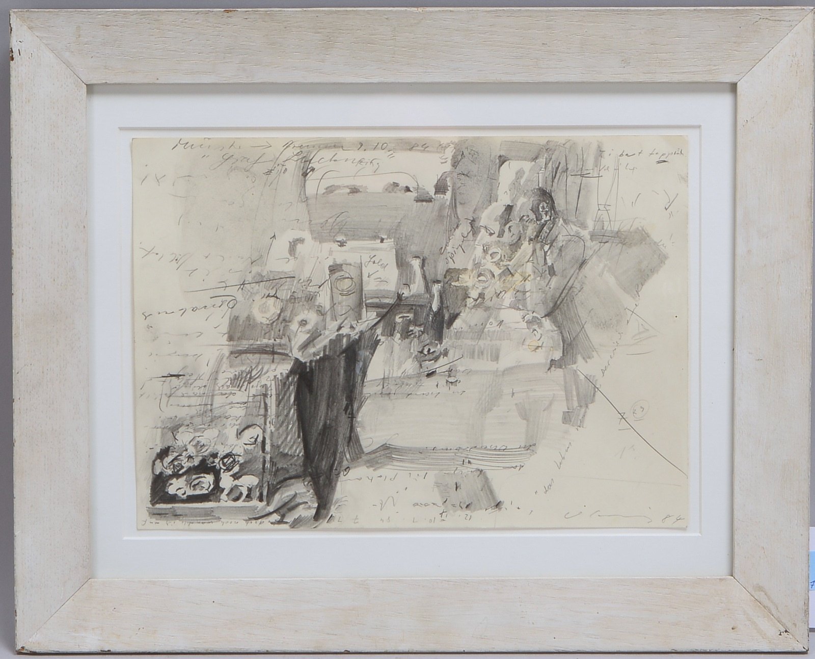 Schmitz, Wolfgang, 'Ohne Titel', Mischtechnik/Bleistift auf Papier, sign./dat.