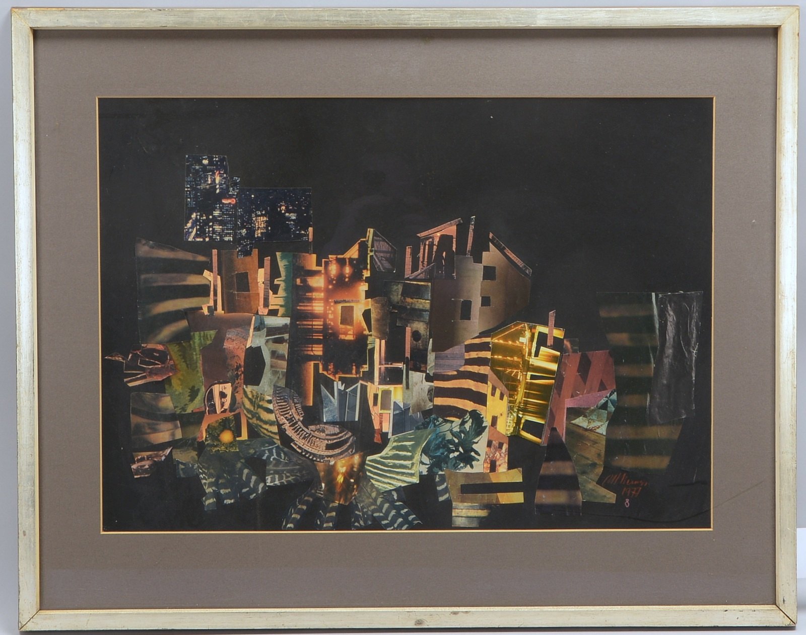 Altmeier(?), 'O.T.', Fotocollage, unles. sign./datiert '1977', unter PP hinter Glas