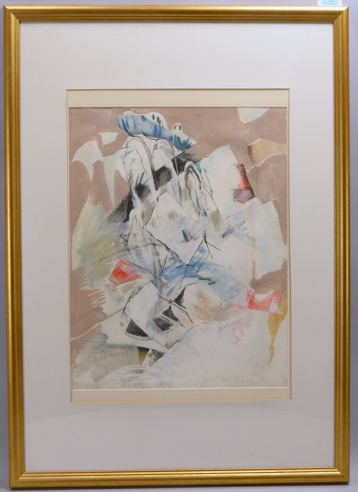Sertürner, Wernhera, 'Etüden' - OT, Tempera/Papier, sign.; Rahmenmaße 106 x 76 cm