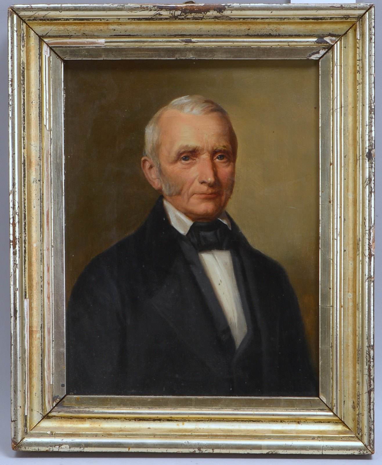 Suterlandt sen., Prof.(-?), 'Herrenportrait Th. Müller', Öl/Lw, verso mehrf. bez.