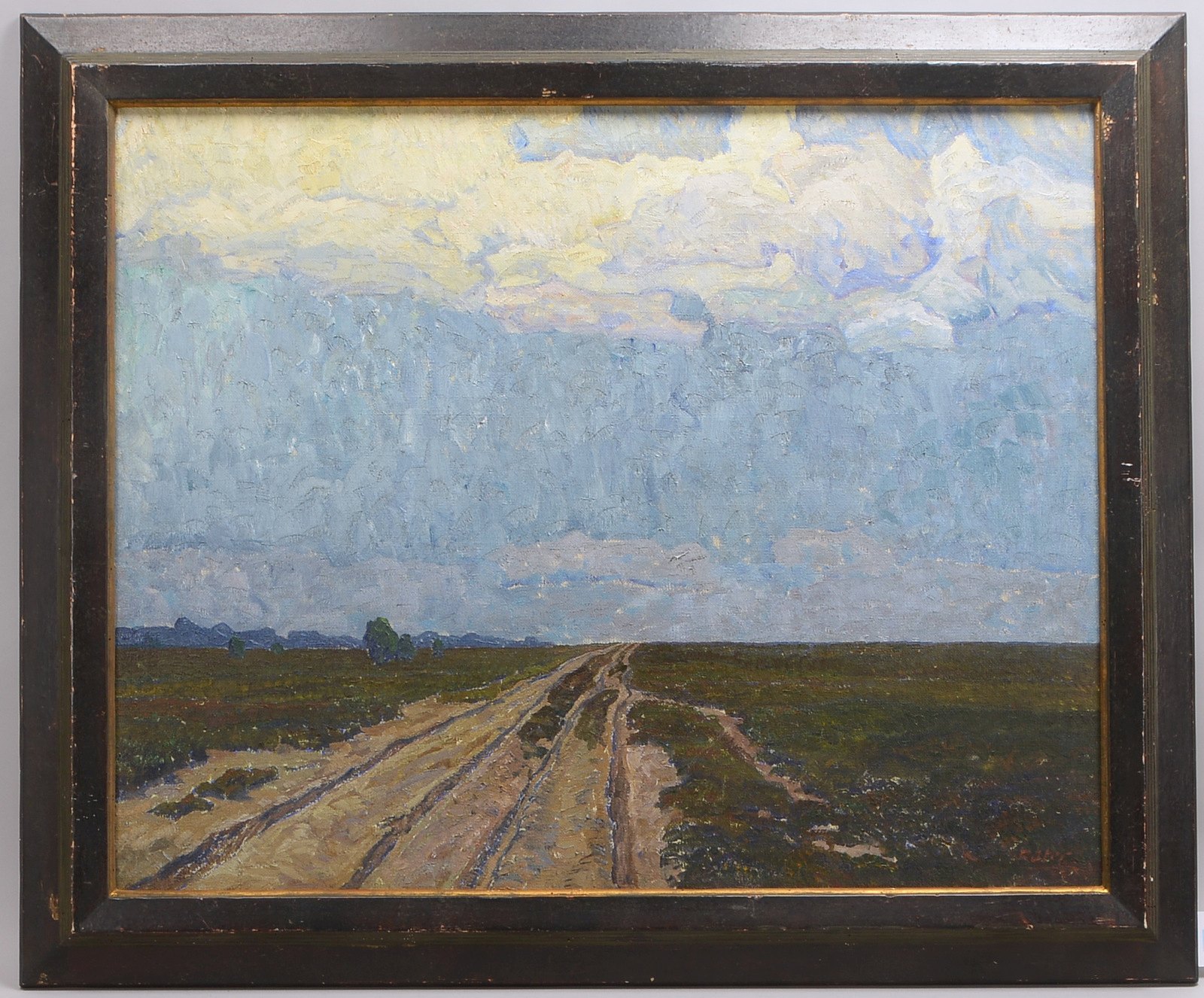 Rüter, Heinrich, 'Feldweg', Öl/Lw, unten re. sign.; Rahmenmaße 98 x 118 cm
