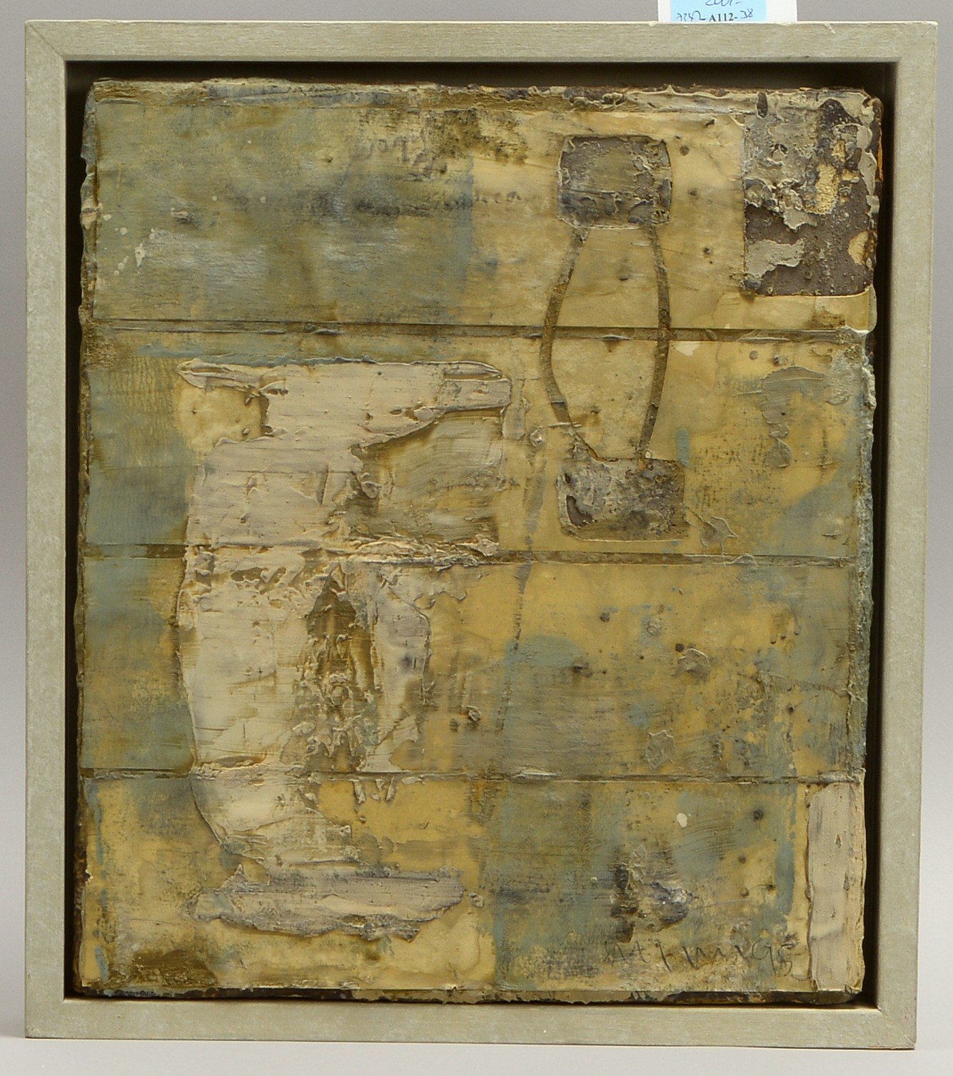 Collage, 'Moderne Kompos.', auf Leinwand/ger., unten re. sign./dat. (19)'95'