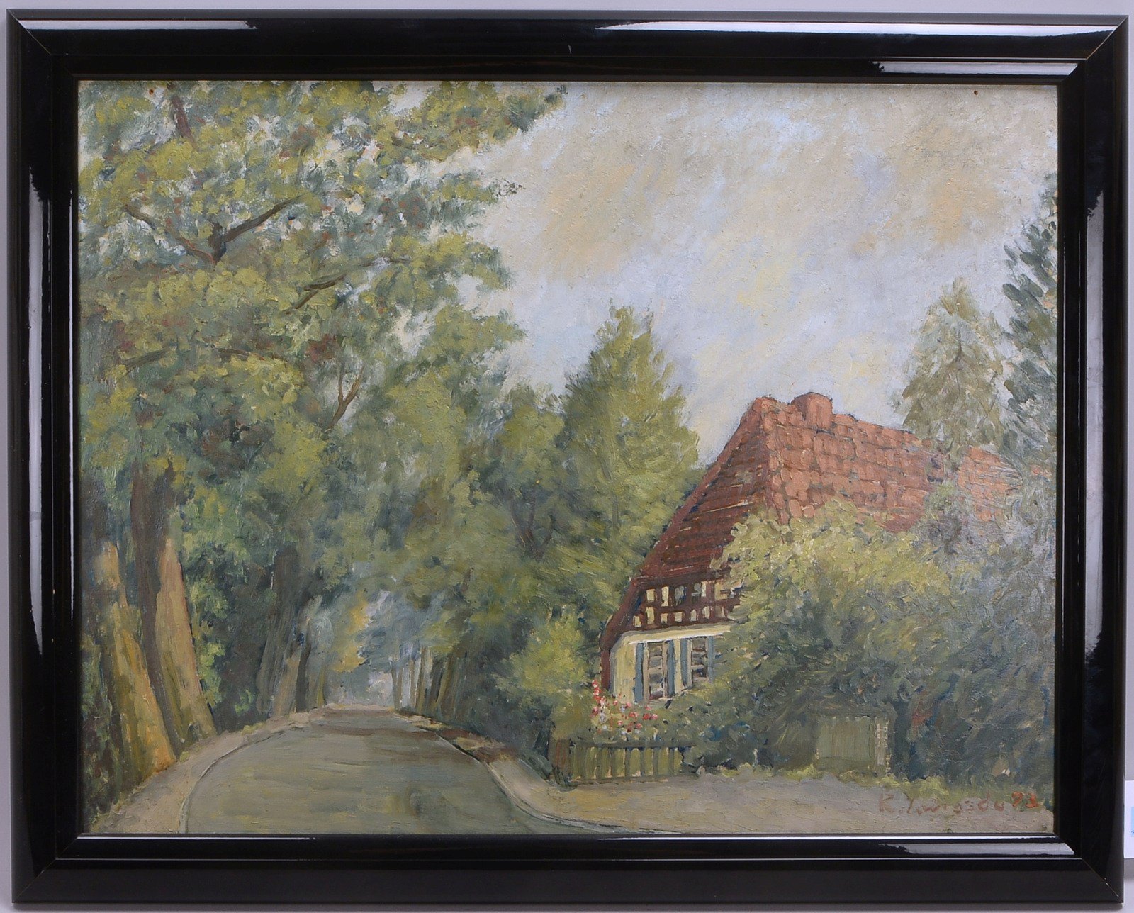 Gwiasda, Rudolf, 'Haus am Waldweg - Oberneuland', Öl/Hf, unten re. sign./dat. (19)'73'