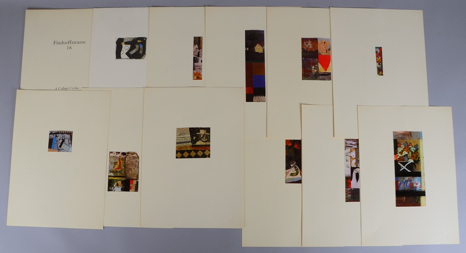 Ingram, Bryan, Mappenwerk, 'Findorffstraße 16: A Collage Cyclus', mit orig. Rad.