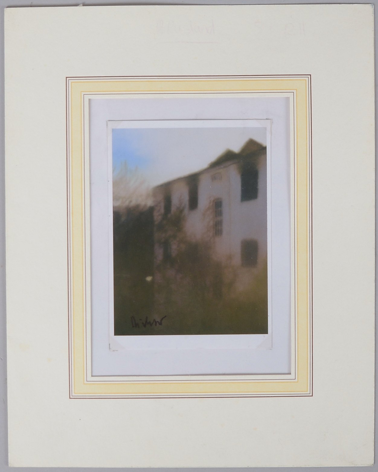 Richter, Gerhard, 'Haus, Maison, House', Künstler-Postkarte, handsign., unter PP/mit Folie