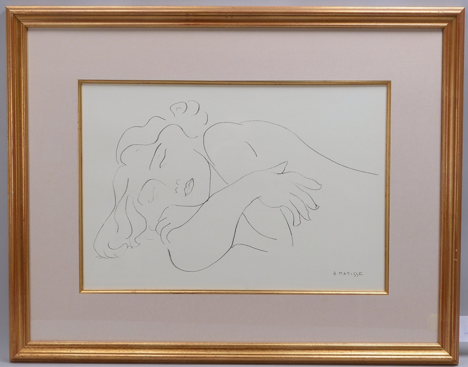 Matisse, Henri, 'Femme Couchée', Offset-Lithografie, Aufl. '334/888', im Stein sign., ger.
