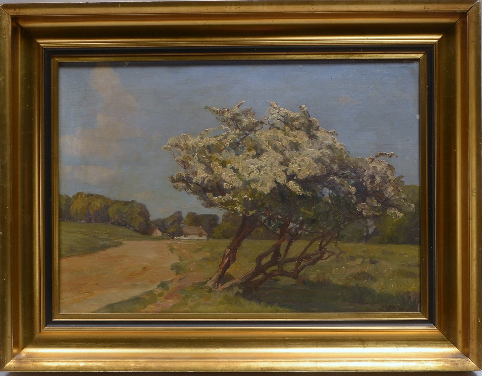 Klitz, Peter Nielsen, 'Baumblüte im Sommer', Öl/Lw, unten re. sign./dat.