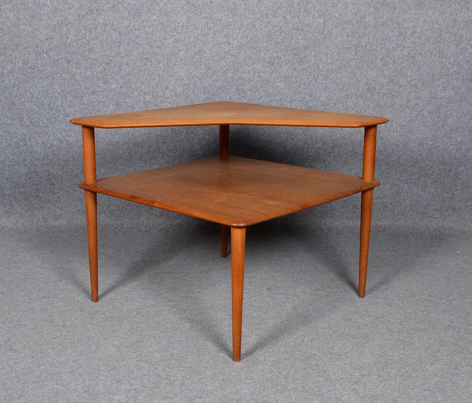 France & Søn/DK, Couchtisch 'Minerva', Teak, 2x Ebenen, Entw. Hvidt & Mølgaard (1957)