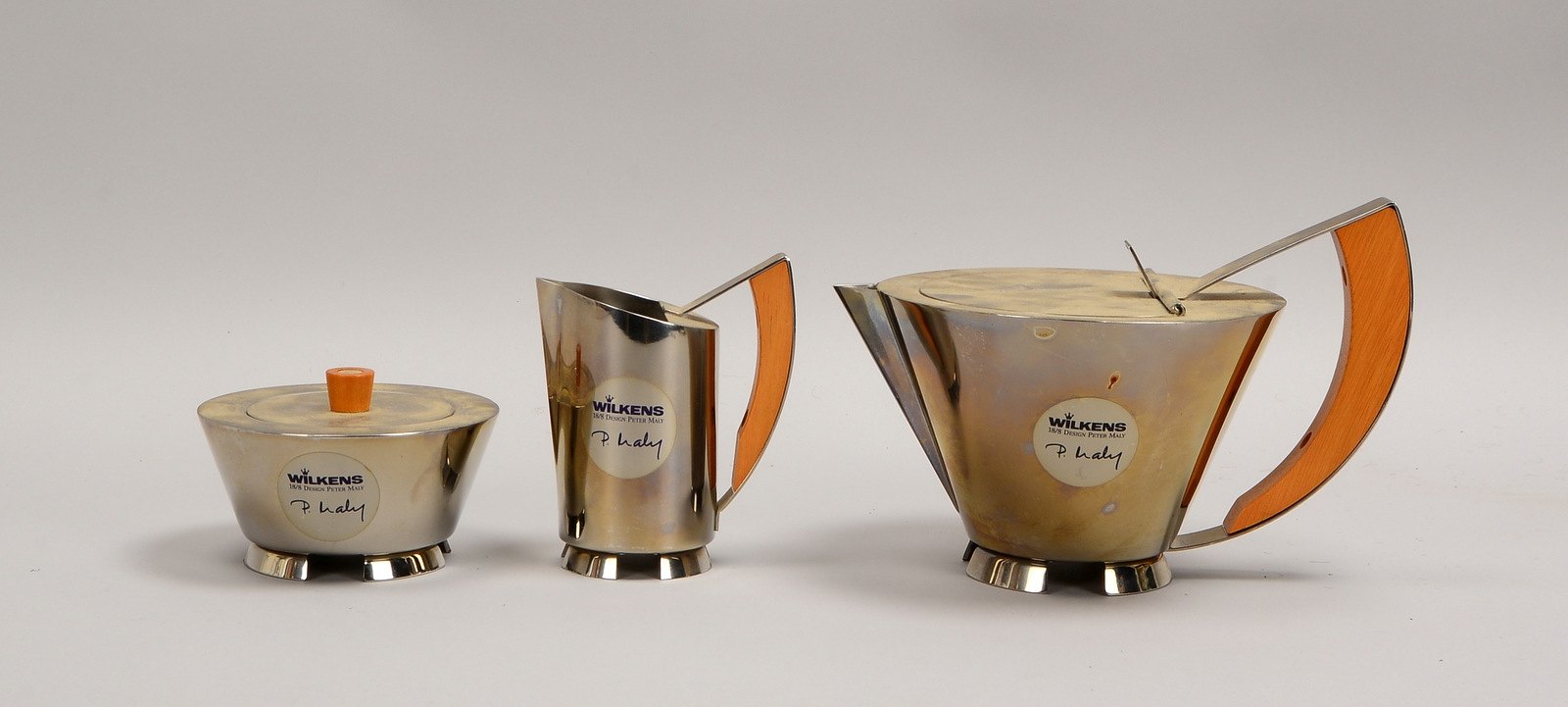 Wilkens, Kaffee-/Teekern, 18/8 Edelstahl, Entw. Peter Maly, 3-tlg.
