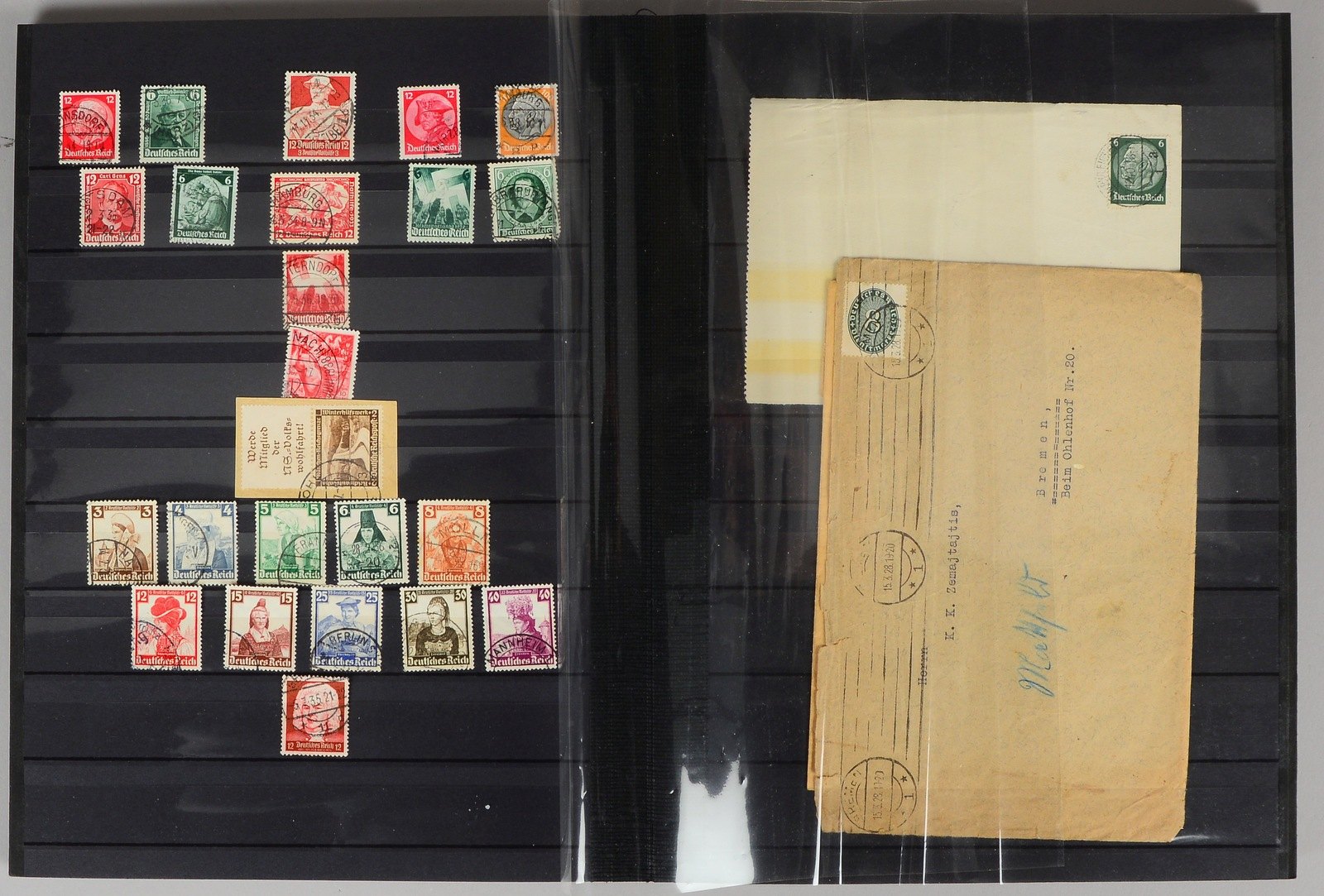 Briefmarken, 'Deutschland', 1849 - ca. 1943: 'Altdt. Staaten', Korrespondenzen, u.a.