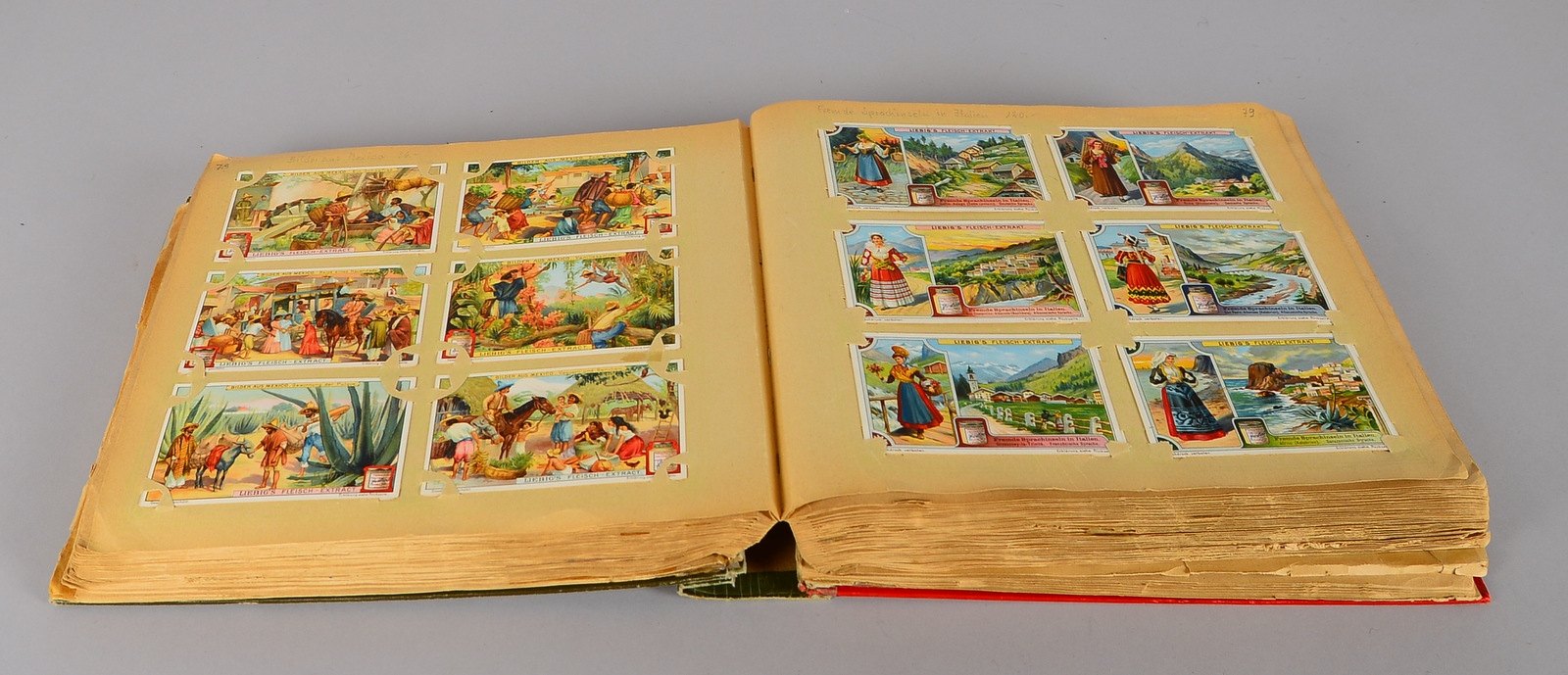 Liebig-Sammelbilder (um 1900), farbig lithogr./versch. Themen - über 1.150/im Album
