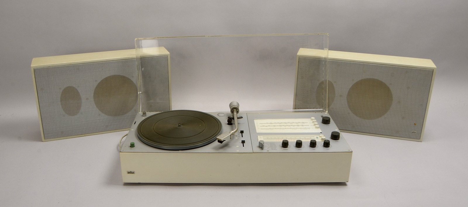 Braun-Stereoanlage, No. '53560', mit Paar Wand-/Regalboxen, 'L450/2', 'No. 59903'