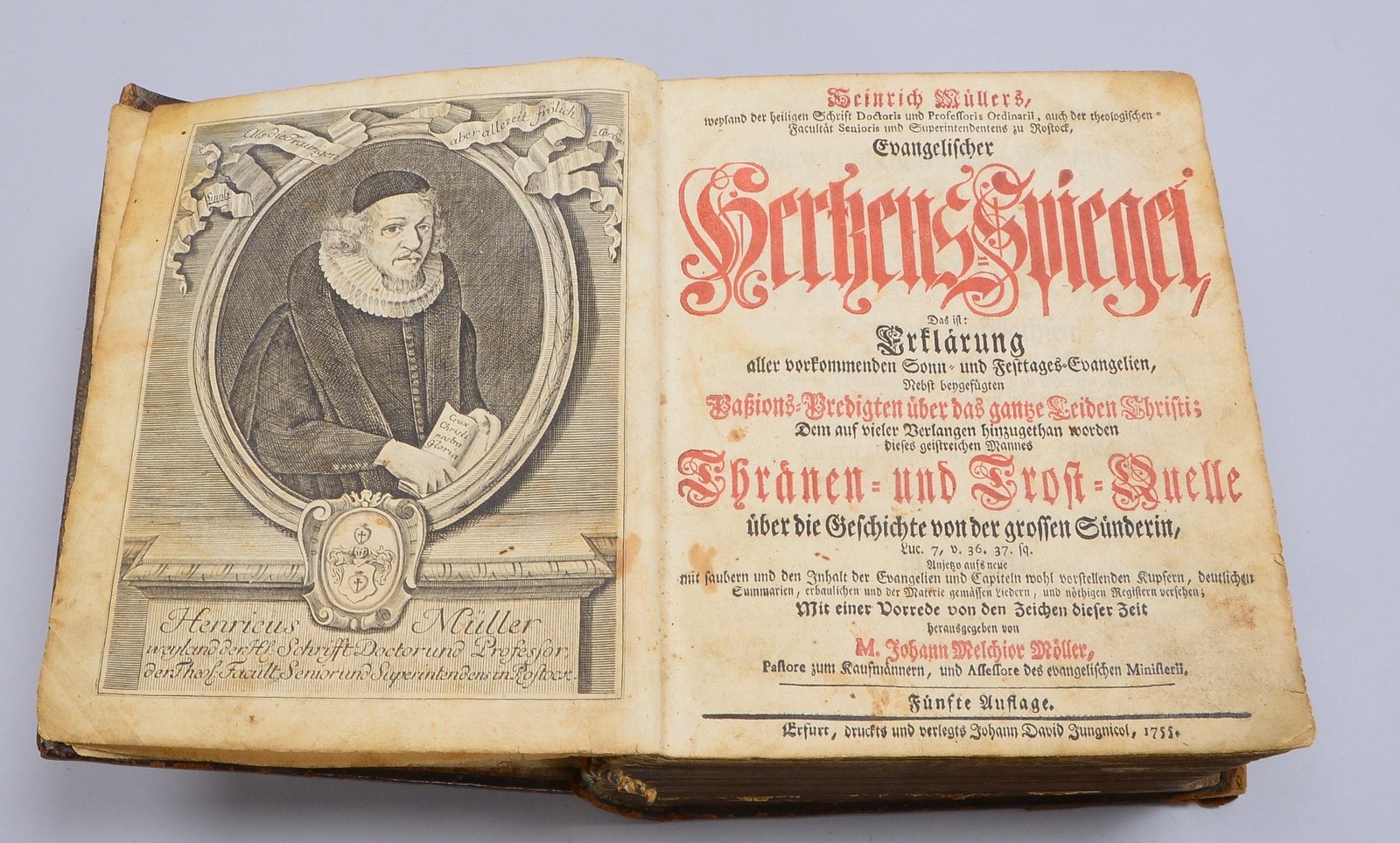 Müller, Dr. Heinr., 'Evang. Herzens-Spiegel... Erkl. d. sonntägl. Evangelien' (1755)