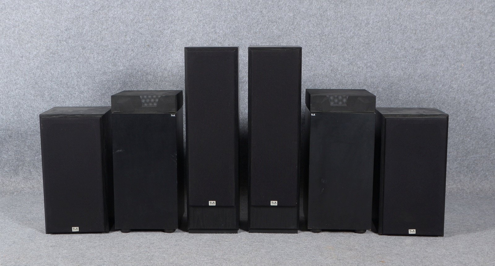 3 Lautsprechersysteme, TGA: 2x Triton, 'R150'/'S130', Bj. 1990; 1x Pulsar 'TAB 800', Bj. 1965