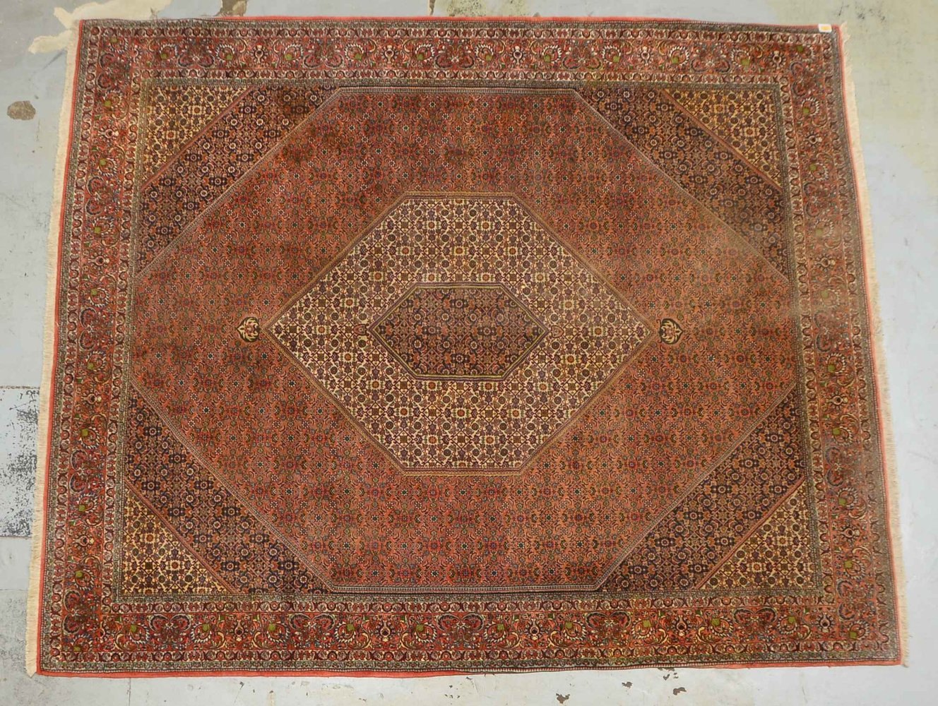 Bidjar, feine Kn., dichter Flor - guter Zust.; Maße 306 x 255 cm (leicht reinigungsbed.)