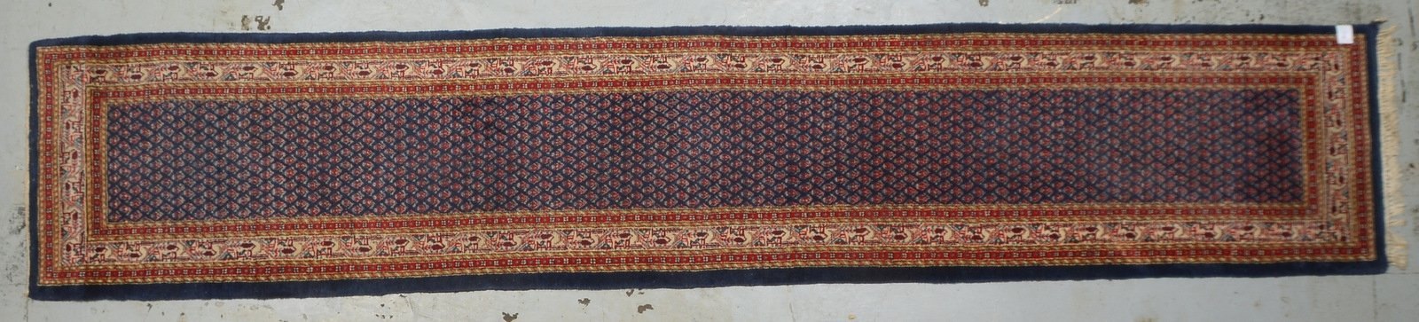Sarough Mir-Galerie, mittelfeine Kn., hochflorig - guter Zust.; Maße 434 x 81 cm