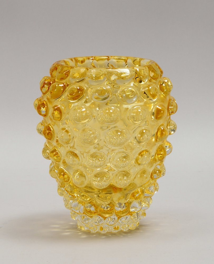 Barovier & Toso, Murano-Tischvase 'Centi', Noppenvase; Höhe 16 cm