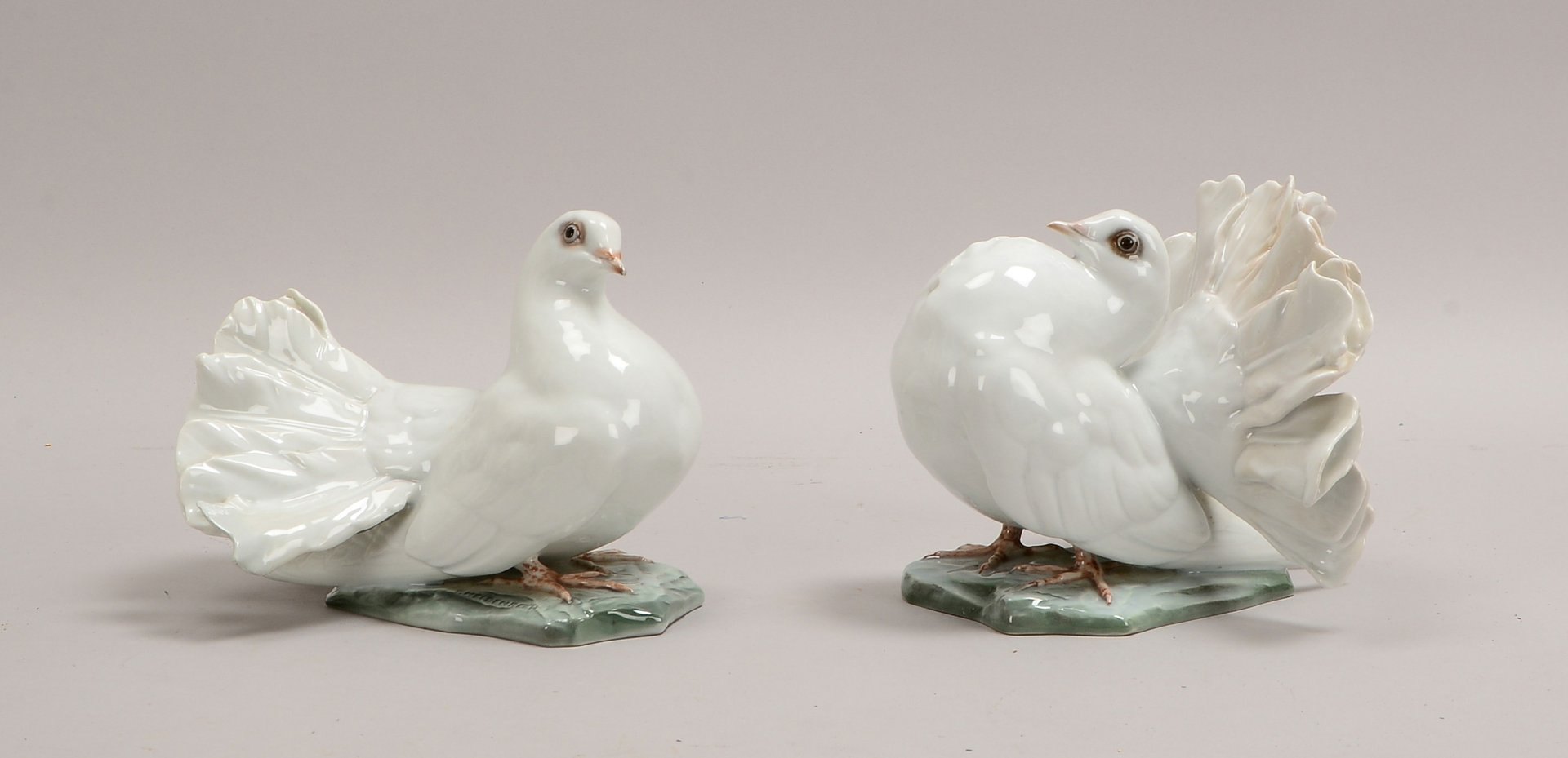 Rosenthal, Porz.-Figuren, 'Taubenpaar', Mod. '1589' (1940 - 1950) und '1590' (1965)
