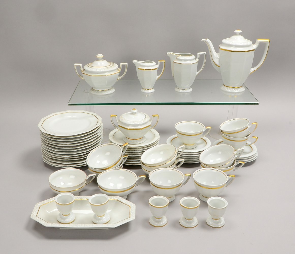 Rosenthal, umfangreiches Porz.-Kaffee-/Teeservice, Form 'Maria Weiß', div. Teile