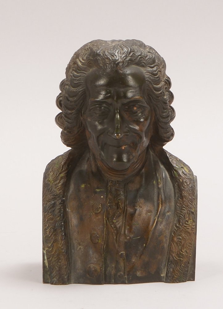 Portraitbüste (nach französischem Vorbild), Bronze, 'Aristokrat'; Höhe 16 cm