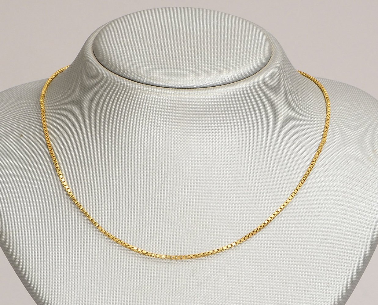Veneziakette, 585 GG (gest.), mit Steckschließe; Länge 42 cm, Gew. 5,20 g