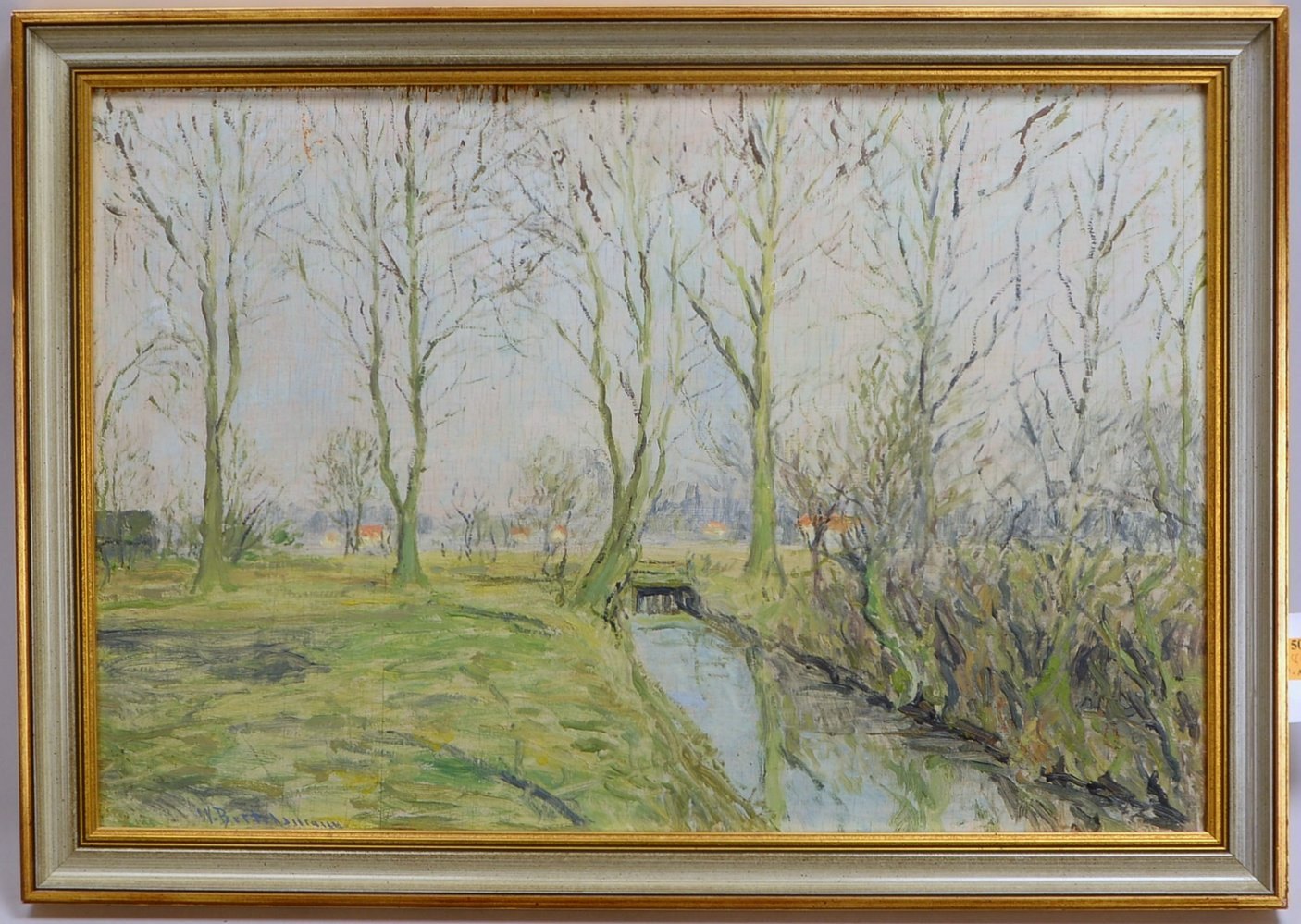 Bertelsmann, Walter, 'Vorfrühling', Öl/Platte, unten li. sign.; Rahmenmaße 44 x 63 cm