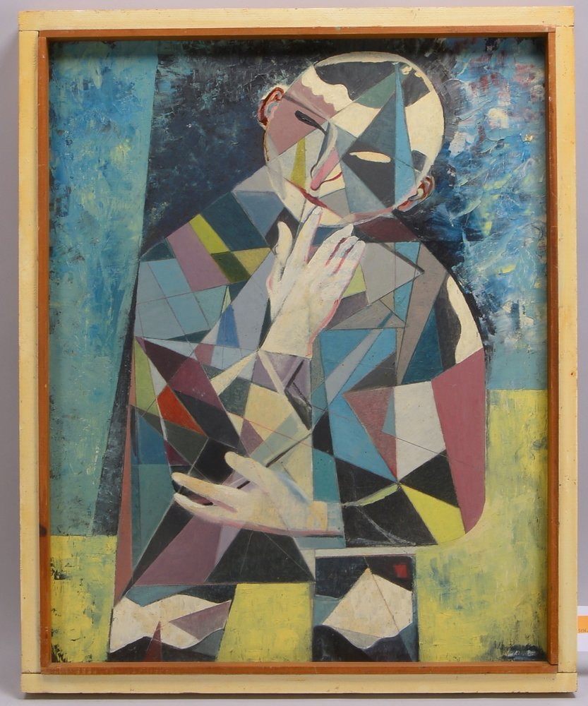 Unger, Paul, 'Balance - Männl. Figur', Öl/Hf, unten re. sign., im Künstlerrahmen