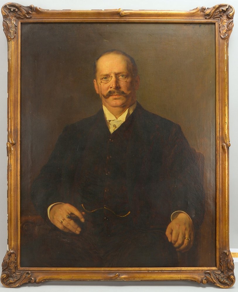 von Angeli, Heinrich, 'Herrenportrait', Öl/Lw, oben re. sign./dat.; Rahmenmaße 114 x 94 cm