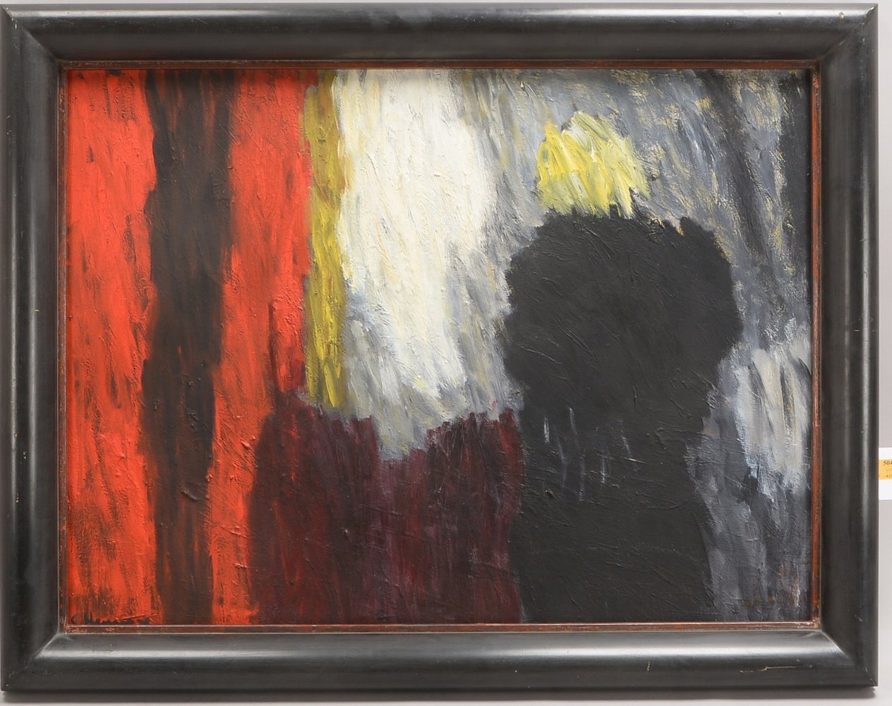 Henning, Gerd (1923 Schlawe - 2007 Bremen), 'Frau am Fenster', Öl/Lw, unten rechts signiert, verso m
