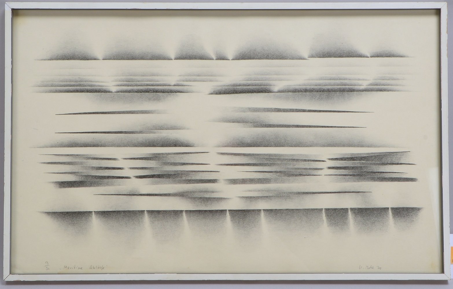 Behl, Ulrich, 'Maritime Abläufe', Lithogr., Aufl. '18/30', sign./dat. (19)'70', bet., hinter Glas