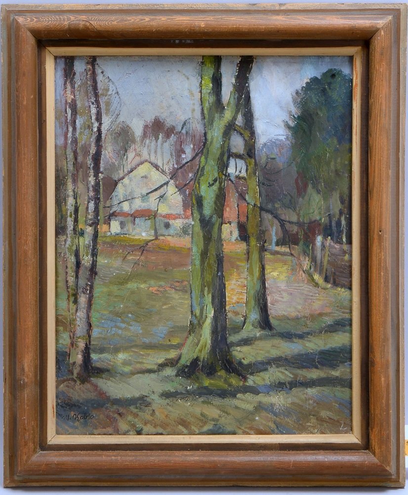Koblo, Martin, 'Worpsweder Gehöft', Öl/Lw, unten li. sign.; Rahmenmaße 62 x 52 cm