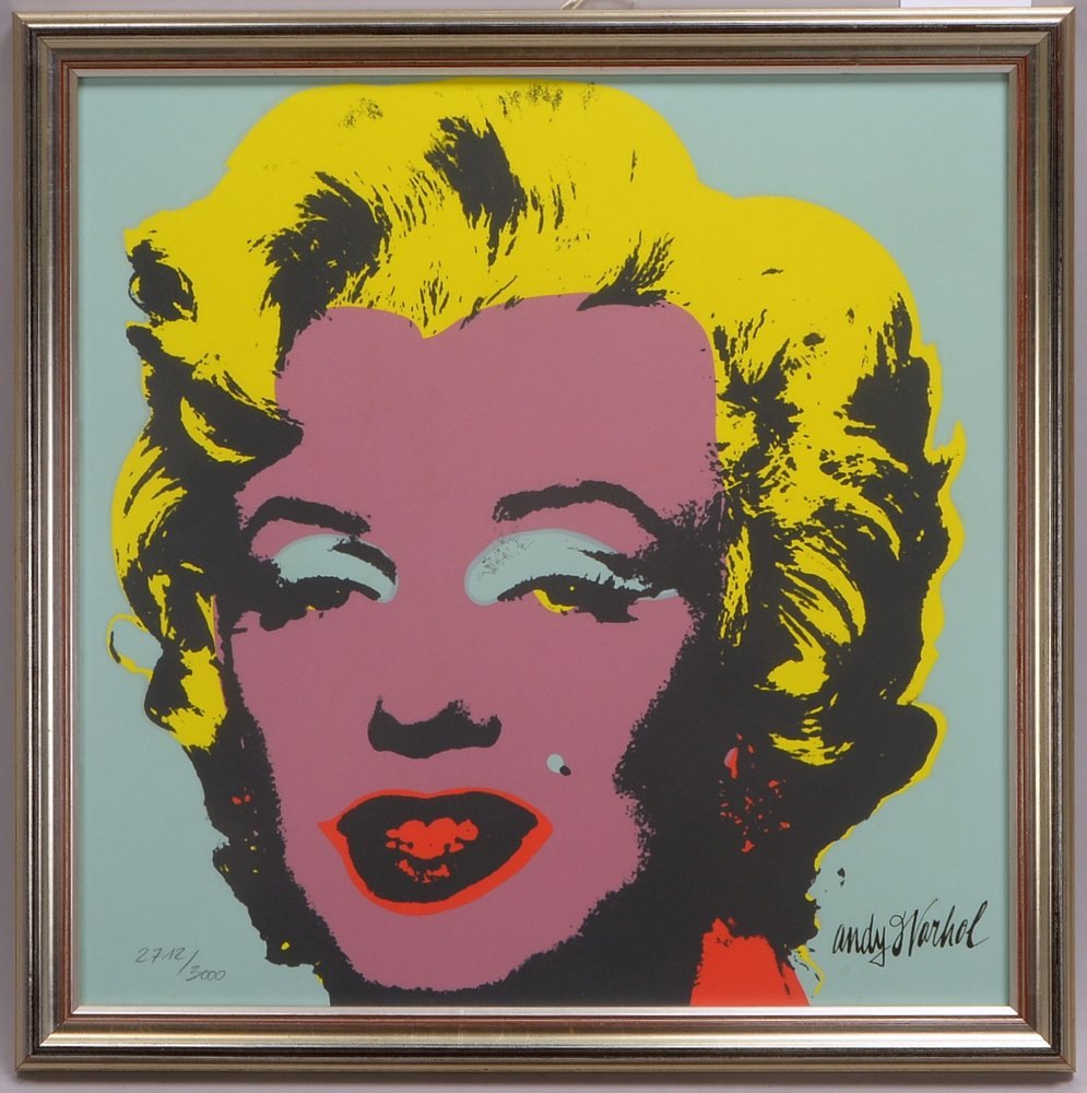 Warhol, Andy (Nachdr.), 'Marilyn Monroe', Granolithogr., '2.712/3.000', im Druck sign.