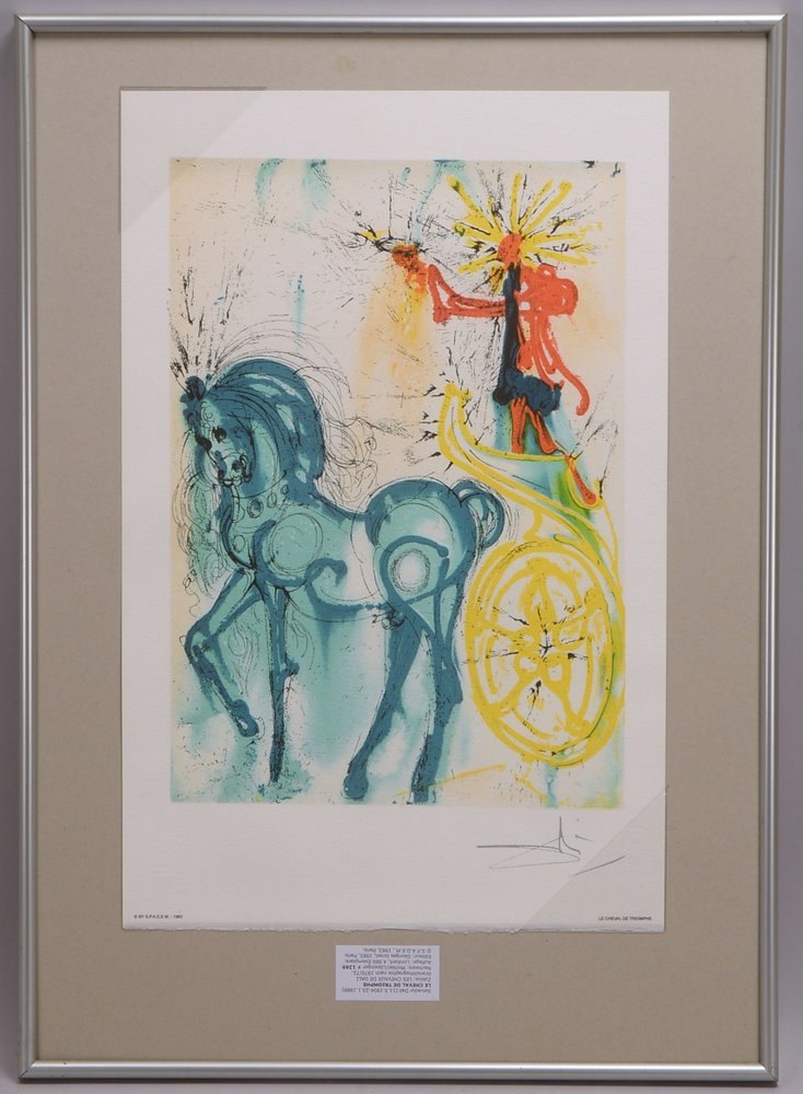 Dalí, Salvador (Nachdr.), 'Le Cheval de Triomphe', Farblithogr., im Druck sign. unger.