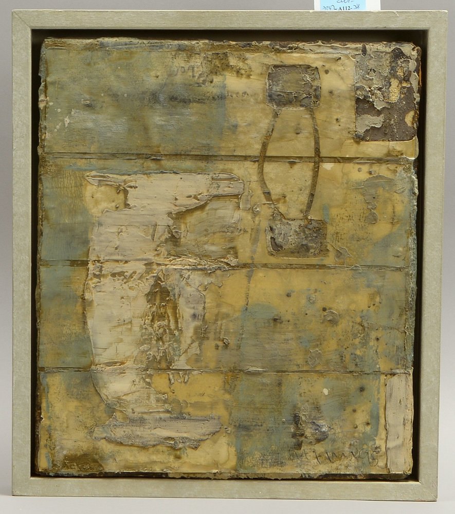 Collage, 'Moderne Kompos.', auf Leinwand/ger., unten re. sign./dat. (19)'95'