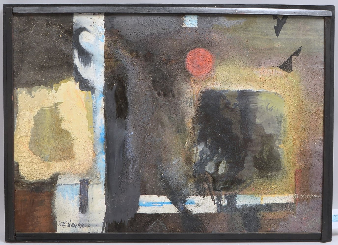 Sertürner, Wernhera, 'Quadratur' - OT, Öl/Hf, sign.; Rahmenmaße 65 x 91 cm
