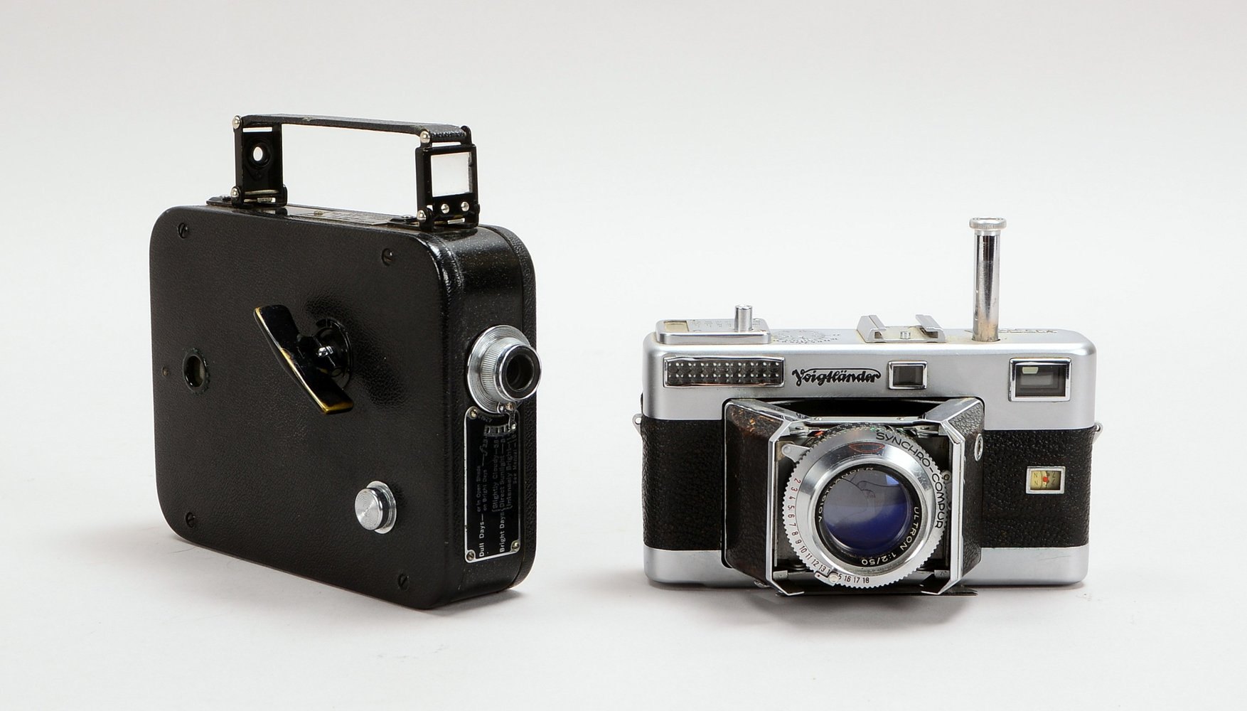 Voigtländer 'Vitessa', und Kodak-Filmkamera 'Ciné-Kodak 8 Mod. 20' - Fkt. ungepr.