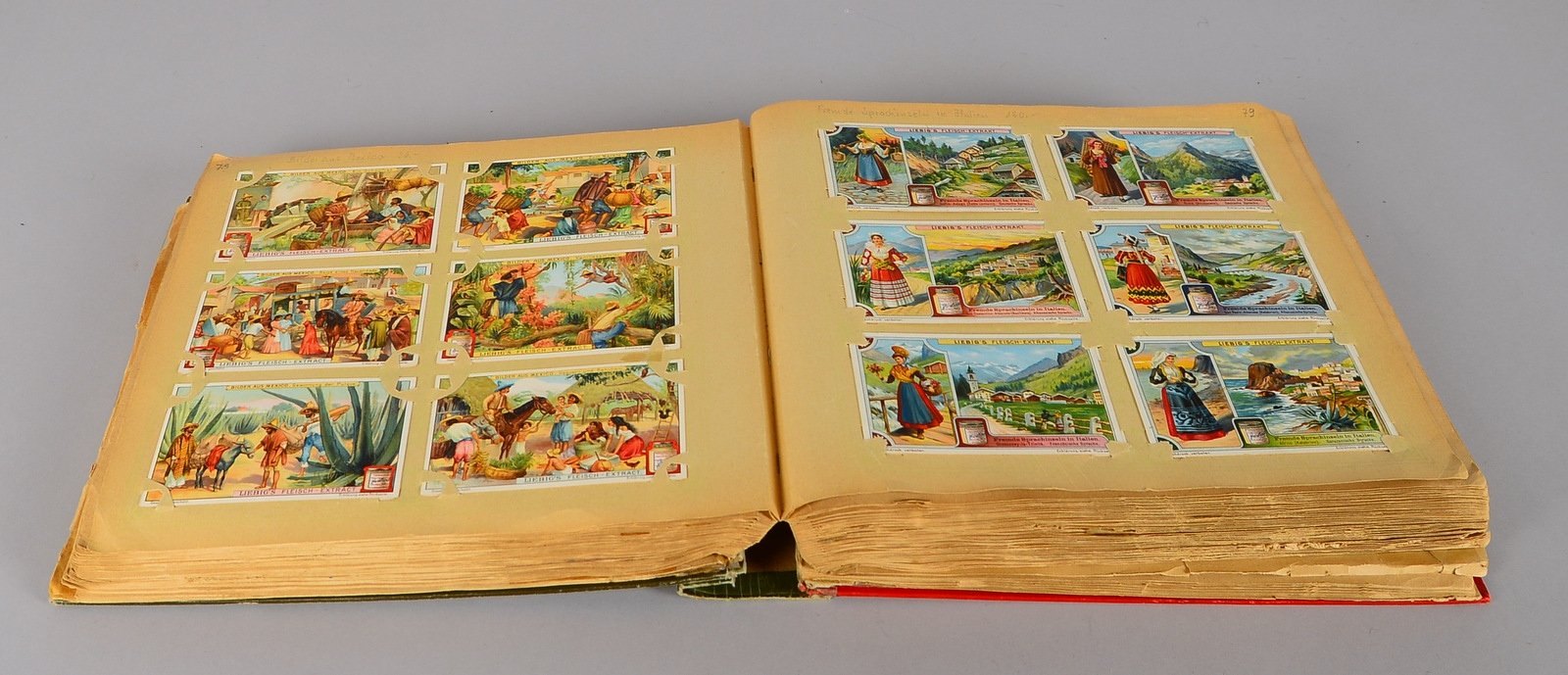 Liebig-Sammelbilder (um 1900), farbig lithogr./versch. Themen - über 1.150/im Album