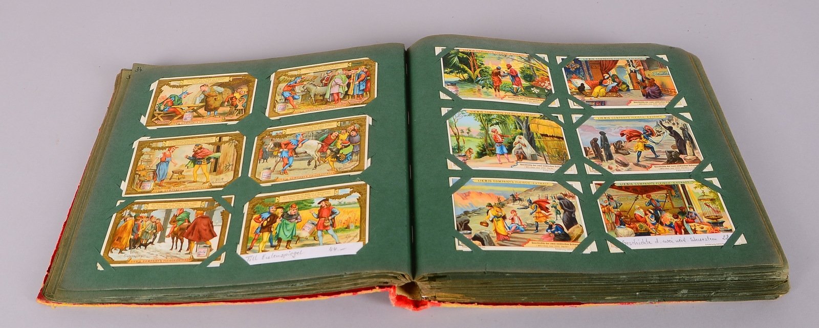 Liebig-Sammelbilder (um 1900), farbig lithogr./versch. Themen - über 600/im Album