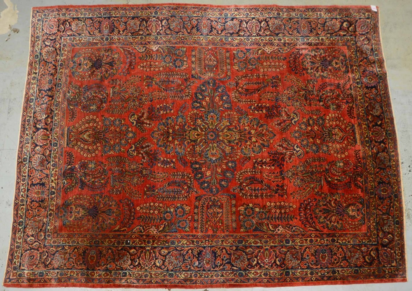 Sarough-Mahal (Reimport), mittelfeine bis feine Knüpfung; Maße 350 x 270 cm