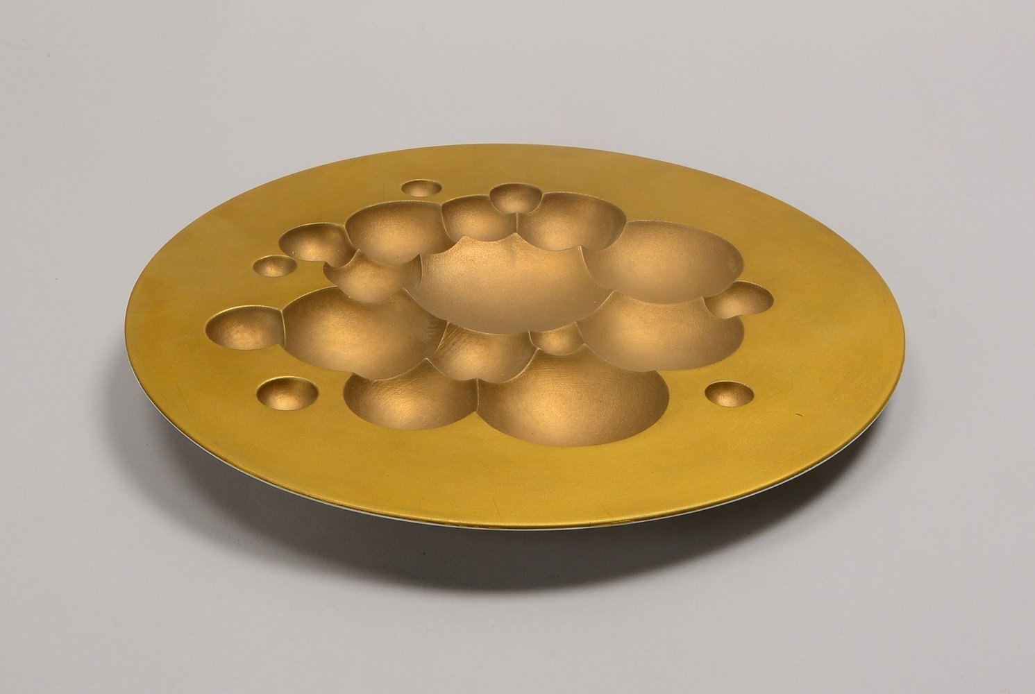 Rosenthal-'Jahresteller' (1971), Aufl. '912/3.000', 'Wasserblasen', Entw. T. Wirkkala