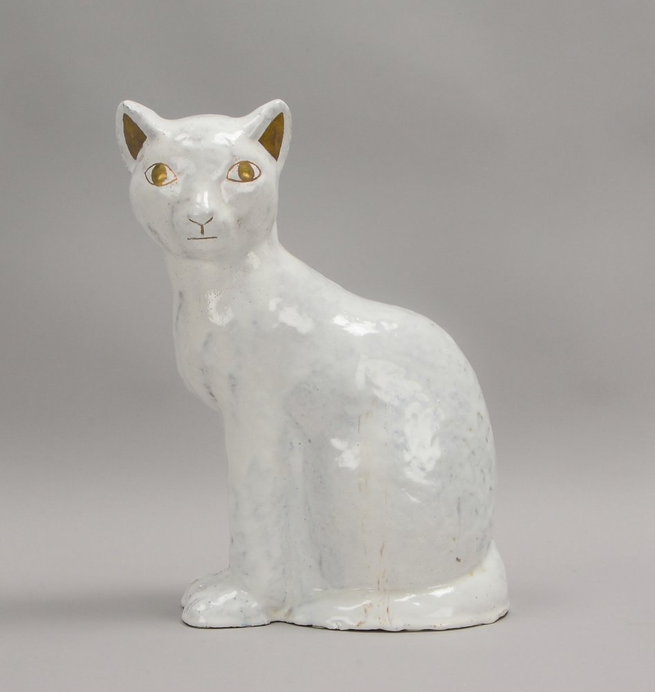 Weichberger, Heide (zugeschr.), gr. Keramikskulptur, 'Sitzende Katze'; Höhe 38 cm