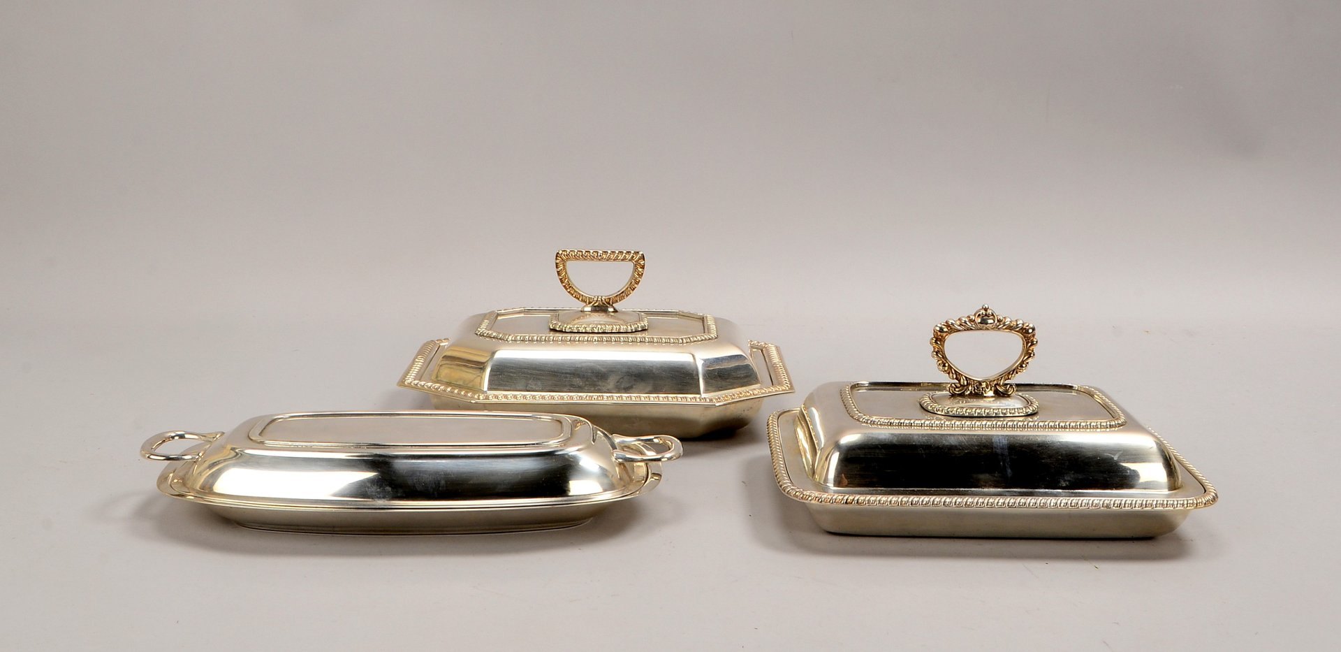 3 Warmhalteschalen/Chafis, vers., mit Deckel/als zusätzliche Schale verwendbar