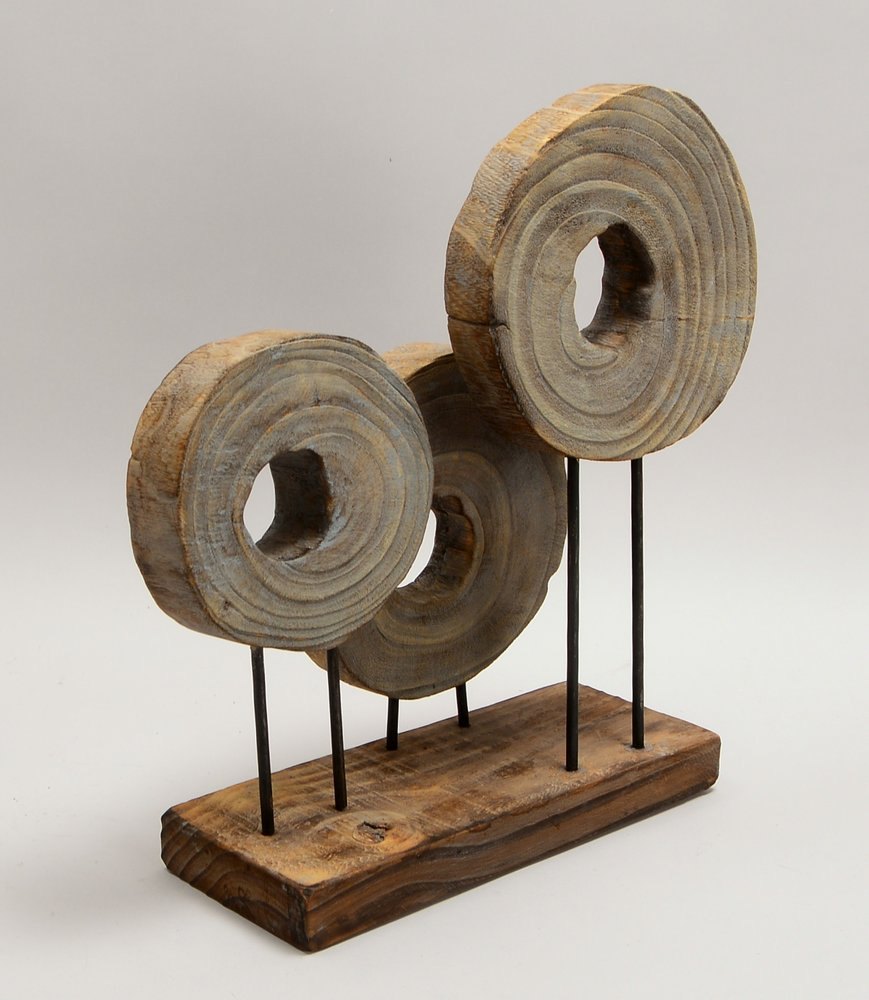 Stemme, Janina, Holzskulptur, 'Palmenrotation', Palmenholz, auf Sockel; Höhe 45,5 cm