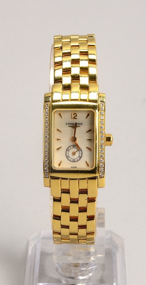 DAU Longines 'Dolce Vita', Ref. 'L515 57866', Quarz, 750 GG-Geh./Armb., Nr. '298 40592'