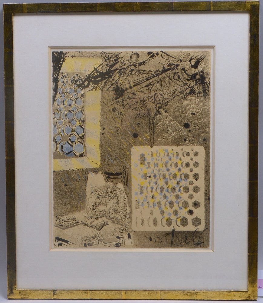 Dalí, Salvador, 'Don Quichotte - Reading', Farblithogr., im Blatt sign./dat. '1957', unter PP